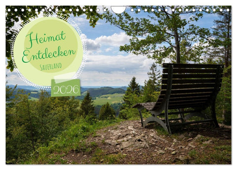Heimat Entdecken: Sauerland (Wandkalender 2026 DIN A4 quer), CALVENDO Monatskalender