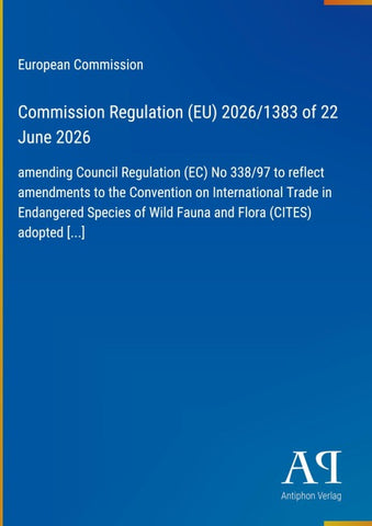 Commission Regulation (EU) 2026/1383 of 22 June 2026