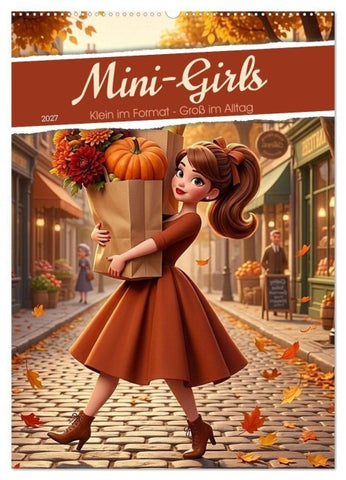 Mini-Girls (Wandkalender 2027 DIN A2 hoch), CALVENDO Monatskalender