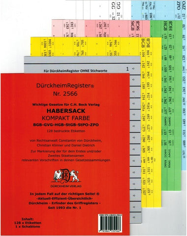 DürckheimRegister® HABERSACK KOMPAKT / Gesetze und §§