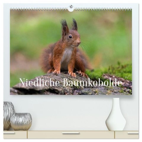 Niedliche Baumkobolde (hochwertiger Premium Wandkalender 2027 DIN A2 quer), Kunstdruck in Hochglanz