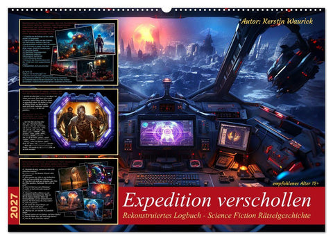 Expedition verschollen (Wandkalender 2027 DIN A2 quer), CALVENDO Monatskalender