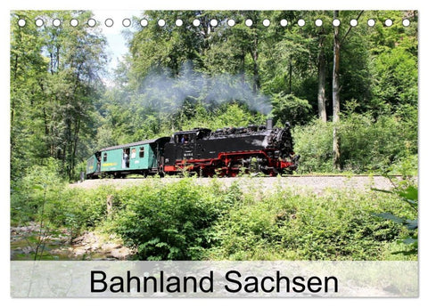 Bahnland Sachsen (Tischkalender 2026 DIN A5 quer), CALVENDO Monatskalender