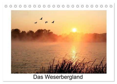 Das Weserbergland (Tischkalender 2027 DIN A5 quer), CALVENDO Monatskalender