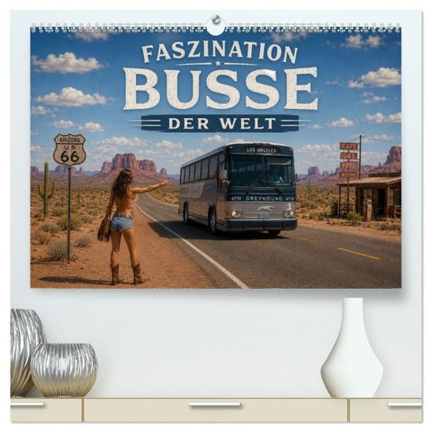 Faszination Busse der Welt (hochwertiger Premium Wandkalender 2027 DIN A2 quer), Kunstdruck in Hochglanz