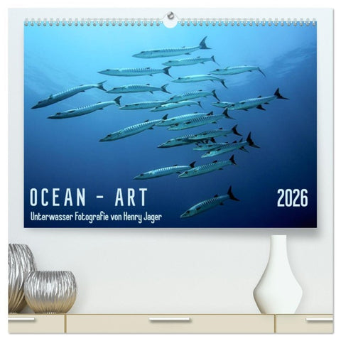 Ocean-Art / CH-Version (hochwertiger Premium Wandkalender 2026 DIN A2 quer), Kunstdruck in Hochglanz