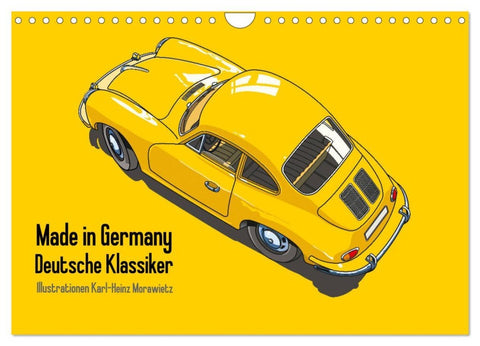 Made in Germany - Illustrationen deutscher Oldtimer (Wandkalender 2026 DIN A4 quer), CALVENDO Monatskalender