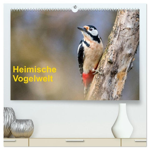 Heimische Vogelwelt (hochwertiger Premium Wandkalender 2027 DIN A2 quer), Kunstdruck in Hochglanz