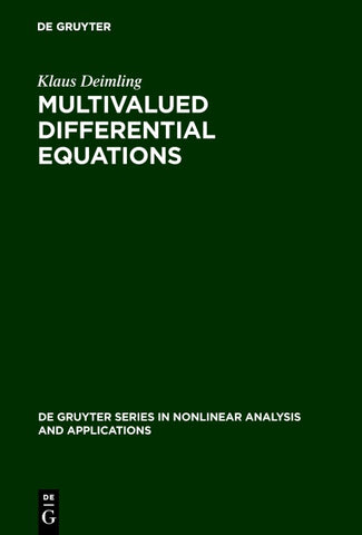 Multivalued Differential Equations
