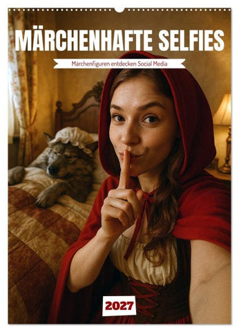 Märchenhafte Selfies (Wandkalender 2027 DIN A2 hoch), CALVENDO Monatskalender
