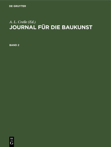 Journal für die Baukunst. Band 2
