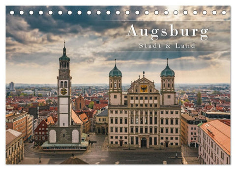 Augsburg - Stadt und Land (Tischkalender 2026 DIN A5 quer), CALVENDO Monatskalender