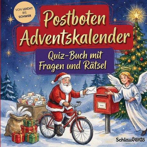 Postboten-Adventskalender: Quiz-Buch mit Fragen und Rätsel