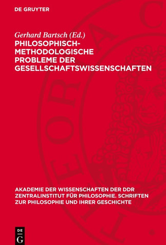 Philosophisch-methodologische Probleme der Gesellschaftswıssenschaften