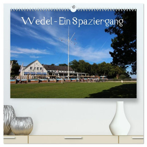 Wedel - Ein Spaziergang (hochwertiger Premium Wandkalender 2026 DIN A2 quer), Kunstdruck in Hochglanz
