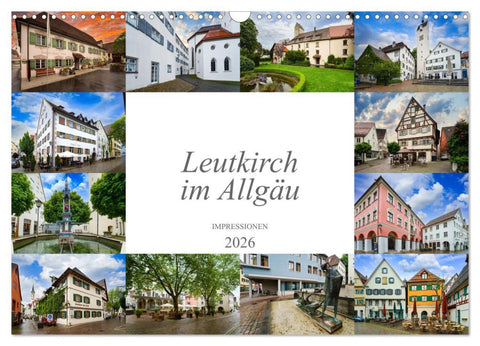 Leutkirch im Allgäu Impressionen (Wandkalender 2026 DIN A3 quer), CALVENDO Monatskalender