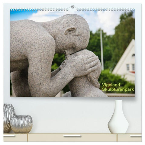 Vigeland (hochwertiger Premium Wandkalender 2027 DIN A2 quer), Kunstdruck in Hochglanz