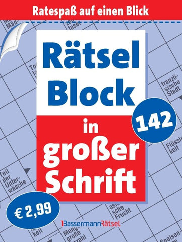 Rätselblock in großer Schrift 142 (5 Exemplare à 2,99 €)