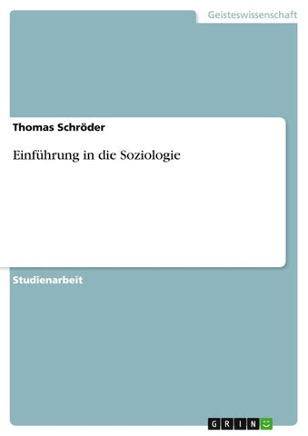 Einführung in die Soziologie