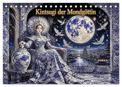 Kintsugi der Mondgöttin (Tischkalender 2027 DIN A5 quer), CALVENDO Monatskalender