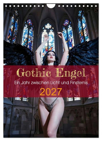 Gothic Engel (Wandkalender 2027 DIN A4 hoch), CALVENDO Monatskalender