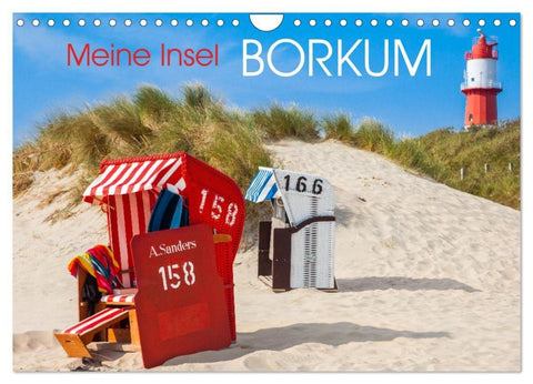 Meine Insel Borkum (Wandkalender 2027 DIN A4 quer), CALVENDO Monatskalender
