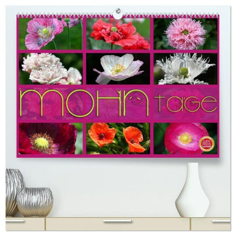 Mohn Tage (hochwertiger Premium Wandkalender 2027 DIN A2 quer), Kunstdruck in Hochglanz