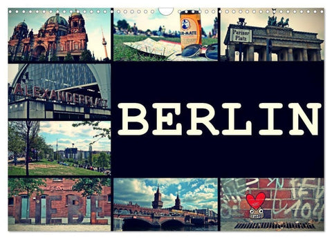 BERLIN horizontal (Wandkalender 2027 DIN A3 quer), CALVENDO Monatskalender