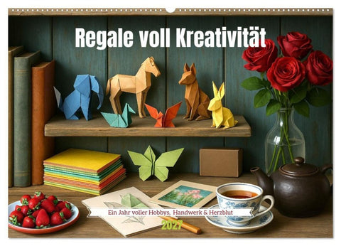 Regale voll Kreativität (Wandkalender 2027 DIN A2 quer), CALVENDO Monatskalender