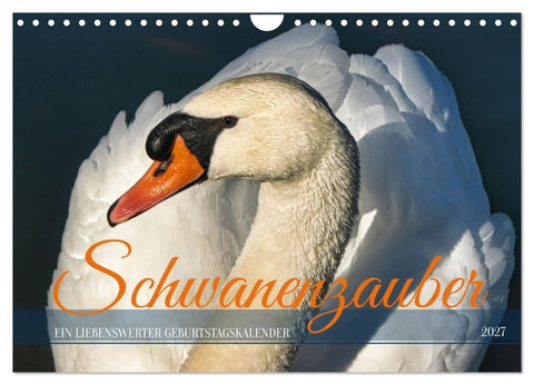 Schwanenzauber (Wandkalender 2027 DIN A4 quer), CALVENDO Monatskalender