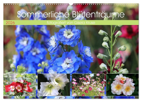 Sommerliche Blütenträume (Wandkalender 2026 DIN A2 quer), CALVENDO Monatskalender