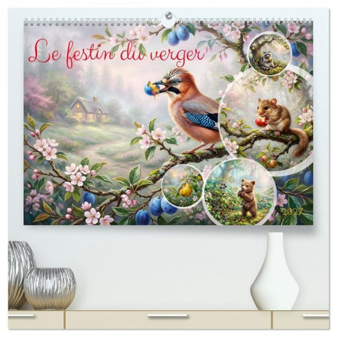 Le festin du verger (Calendrier mural haut de gamme 2027 DIN A2 vertical), CALVENDO calendrier mensuel
