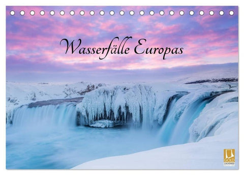 Wasserfälle Europas (Tischkalender 2027 DIN A5 quer), CALVENDO Monatskalender