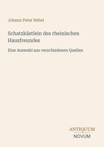 Schatzkästlein des rheinischen Hausfreundes