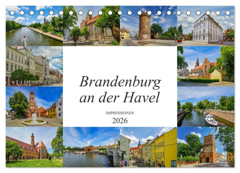 Brandenburg an der Havel Impressionen (Tischkalender 2026 DIN A5 quer), CALVENDO Monatskalender