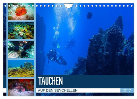 Tauchen auf den Sychellen (Wandkalender 2027 DIN A4 quer), CALVENDO Monatskalender