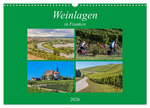 Weinlagen in Franken (Wandkalender 2026 DIN A3 quer), CALVENDO Monatskalender