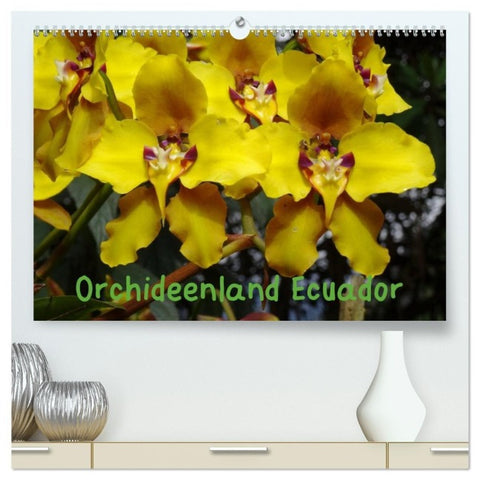 Orchideenland Ecuador (hochwertiger Premium Wandkalender 2027 DIN A2 quer), Kunstdruck in Hochglanz