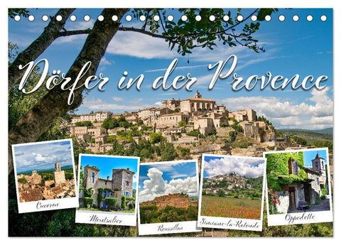 Dörfer in der Provence (Tischkalender 2027 DIN A5 quer), CALVENDO Monatskalender