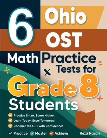6 Ohio OST Math Practice Tests for Grade 8 Students