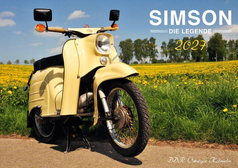 Simson Kleinkrafträder Kalender 2027 - Die DDR Legende