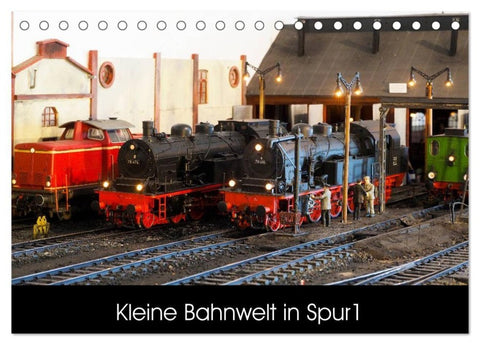 Kleine Bahnwelt in Spur 1 (Tischkalender 2027 DIN A5 quer), CALVENDO Monatskalender
