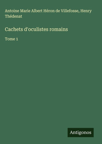 Cachets d'oculistes romains