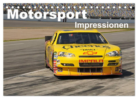 Motorsport - Impressionen (Tischkalender 2026 DIN A5 quer), CALVENDO Monatskalender