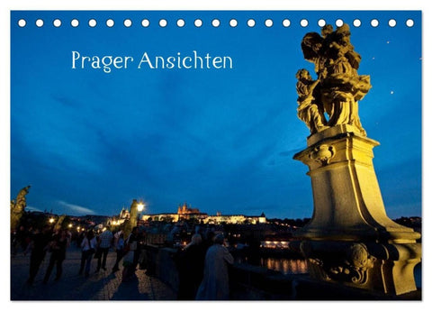 Prager Ansichten (Tischkalender 2027 DIN A5 quer), CALVENDO Monatskalender