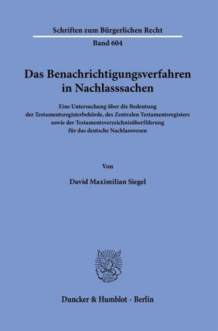 Das Benachrichtigungsverfahren in Nachlasssachen