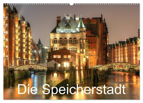 Die Speicherstadt (Wandkalender 2027 DIN A2 quer), CALVENDO Monatskalender