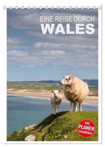 Eine Reise durch Wales (Tischkalender 2027 DIN A5 hoch), CALVENDO Monatskalender