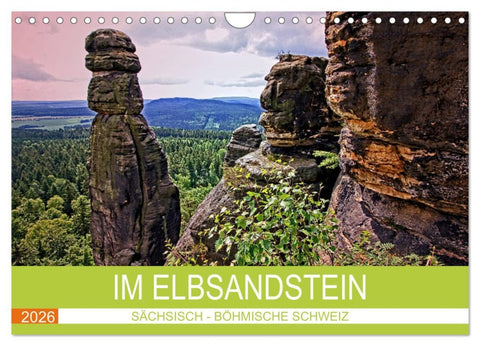 Im Elbsandstein - Sächsisch-böhmische Schweiz (Wandkalender 2026 DIN A4 quer), CALVENDO Monatskalender