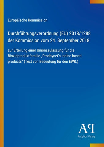 Durchführungsverordnung (EU) 2018/1288 der Kommission vom 24. September 2018
